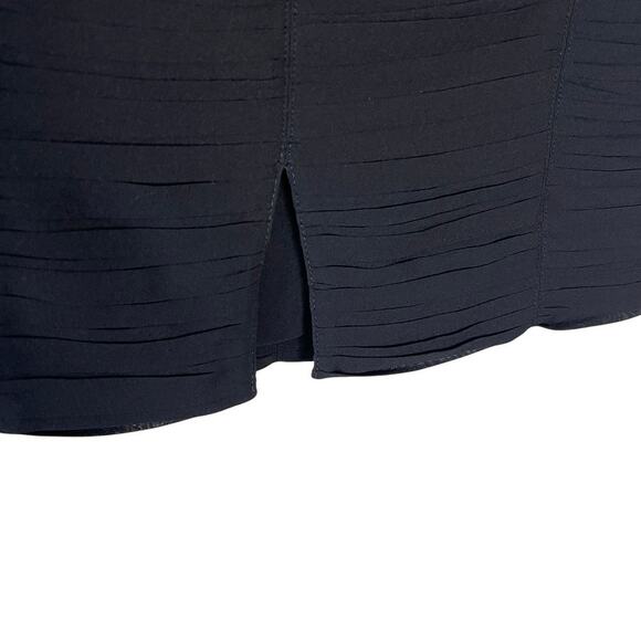 Burberry London Black Silk‎ Pencil  Knee Length Skirt Size 6 - Picture 3 of 8